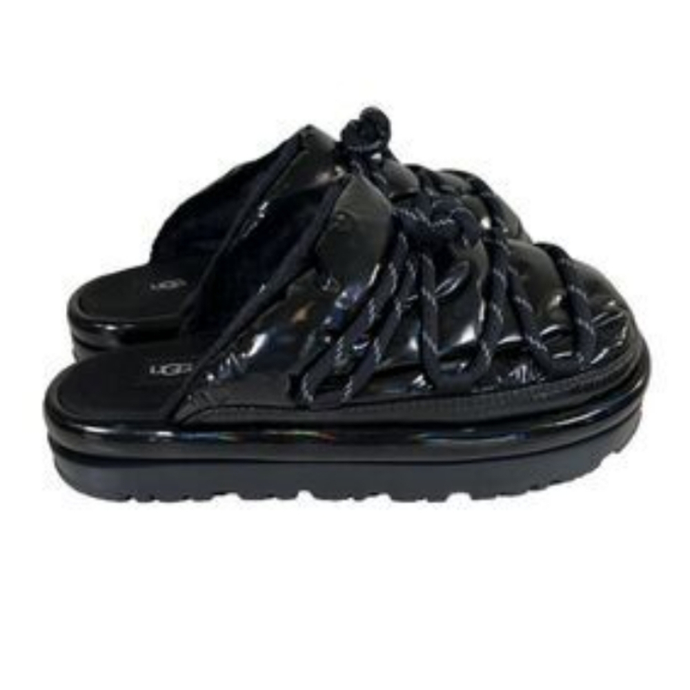 UGG SPACESLIDER HI SHINE SLIDE PLATFORM SLIPPER SHOES NWOT - Picture 3 of 17